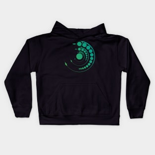 Crop formation. Extraterrestrial minimalistic abstract Kids Hoodie